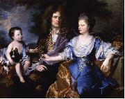 Hyacinthe Rigaud Portrait de la famille Leonard painting